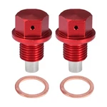 2 Set M12x1.25 Oil Drain Plug Aluminum Alloy With Washer For Car Red. Fixed Price $12.81.