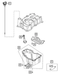 Genuine Mopar Oil Pan Gasket 68608973aa. Fixed Price $18.66.