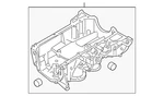 Genuine Nissan Oil Pan 11110-5tm0c. Fixed Price $423.60.