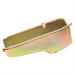 Summit Racing G3532 Oil Pan Steel Gold Zinc Chevy Small Block Each. Fixed Price $65.99.