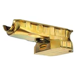 Milodon 31555 Oil Pan Steel Gold Iridited 8 Qt. Chevy. Fixed Price $629.95.