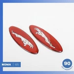 97-06 Jaguar X100 Xk8 Xkr Right & Left Fender Wing Logo Emblem Badge Red Oem. Fixed Price $136.95.
