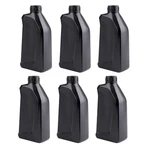 Hacaroa 6 Pack Plastic Engine Oil Jugs With Lid, 34 Oz Motor Bottle Black. Fixed Price $29.60.
