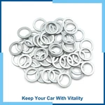 Universal Pack(50) Car Engine Oil Crush Washers Drain Plug Gaskets 16mm 22mm. Fixed Price $16.44.
