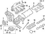 Genuine Nissan Engine Oil Pan Baffle 11113-6ka0a. Fixed Price $52.31.