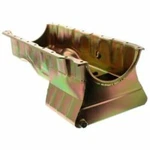 Milodon 30975 Oil Pan Steel Gold Iridite 6 Qt. For Chevy Big Block Mark V. Fixed Price $530.59.