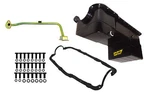 Weiand 7 Quart Oil Pan Kit Rr Sump Sb Ford 351w 79-93 Black. Fixed Price $322.30.