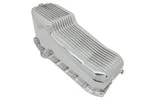 Aluminum Oil Pan 4qt For 1958 1979 Chevy Sb 262 400 Retro Finned Polished. Fixed Price $139.88.