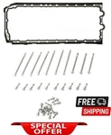 New Engine Oil Pan Bolt & Gasket Set Replace Bmw Oem # 11137548031/11132210959. Fixed Price $107.99.
