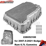 68rfe Raw Finish Transmission Pan For 2007.5-21 Dodge Ram 6.7l Cummins 228052100. Fixed Price $280.00.