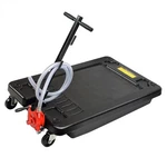 Portable Oil Drain Pan With Pump 17 Gallon Low Profile Change W/8' Hose. Fixed Price $108.25.