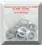 Lot 500 Aluminum Oil Drain Plug Gasket Id:20mm Od:28mm 20-28 Mm. Fixed Price $109.95.