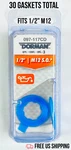 Dorman Nylon Ribbed Drain Plug Gaskets Fits 1/2" M12 30 Units Total. Fixed Price $26.90.