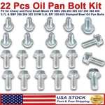 Sbc Oil Pan Bolts For Small Block Chevy 400 350 327 283 Ford 260 289. Fixed Price $16.90.