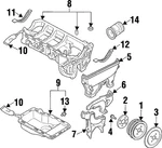 Genuine Mazda Oil Pan Z501-10-400 Qty 1. Fixed Price $134.24.