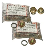 20 Piece Oil Drain Plug & Washer M14-1.50 Head Size 17mm Fits Vehicles 1968-2003. Fixed Price $37.07.