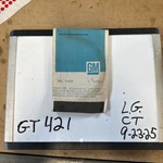 Genuine Gm Pontiac Oil Pan Gasket 478115 Vintage New Old Stock Made In The Usa. Fixed Price $13.50.