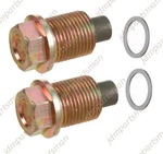 4pc For Volvo Magnetic Oil Drain Plug Mdp581 + Gasket /seal O-rings. Fixed Price $29.10.