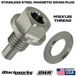 B2 Blackworks Racing Usa Stainless Steel Magnetic Oil Drain Plug Washer M12x1.25. Fixed Price $24.88.
