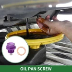 M18x1.5 Oil Pan Screw Aluminium Alloy Drain Plug Sump Nut Bolt Purple 1 Set. Fixed Price $20.32.
