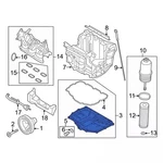 Genuine Ford Oil Pan L1mz-6675-f. Fixed Price $138.99.