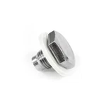 Mustang Torino Comet Cougar & Many Fords Oil Drain Plug With Gasket Chrome. Fixed Price $2.95.