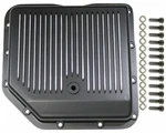 Transmission Pan, Black Finned Aluminum, Fits Chevy Turbo 350 Cbc Th-350 Trans. Fixed Price $85.95.