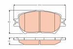Trw Gdb3628 Brake Pad Set, Disc For Toyota. Fixed Price $32.81.
