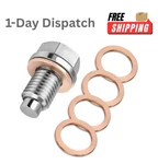 Damwot M14x1.5 Magnetic Oil Drain Plug Stainless Steel With 5 Copper Washers. Fixed Price $15.25.