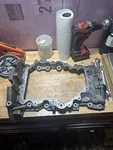 Hl3e-6u004-ab & Hl3e-6675-ad 2017 3.5 Ecoboost Ford Used Upper Lower Oil Pan. Fixed Price $180.00.