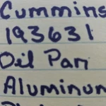 Cummins Industrial Oil Pan 193631 Aluminum 855 Nh Nt Nta. Fixed Price $495.00.