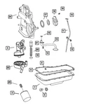 Genuine Mopar Oil Pan Gasket 4448896ab. Fixed Price $63.21.