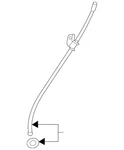 Genuine Nissan Engine Oil Dipstick Tube 11150-6rc0a. Fixed Price $42.32.
