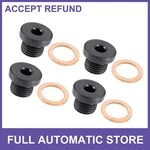 4 Sets 14x1.5 Steel Engine Oil Drain Plug Screw For Audi A6 A4 A8 Volkswagen. Fixed Price $10.79.