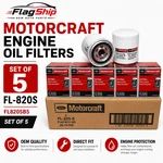 Motorcraft Fl820s Engine Oil Filters Set Of 5 Oem Bulk Pack Fl820sb5 Ford. Fixed Price $38.80.