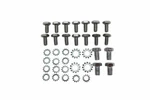 Chrome Oil Pan Bolt & Washer Kit, Fits Chevy Small Block 283 327 350 400 V8 Hot. Fixed Price $13.95.